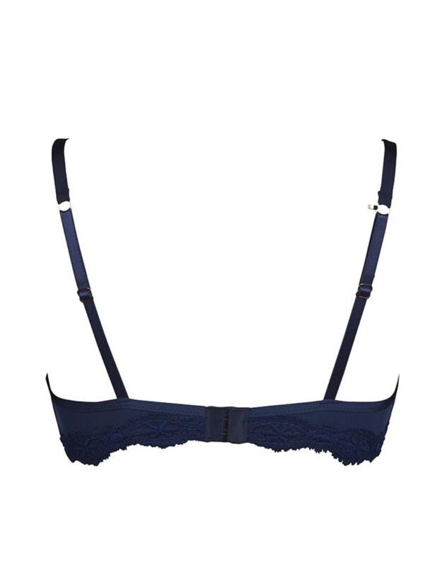 056034 After Eden Lyonne Padded Lace Bra - 056034 Dark Blue