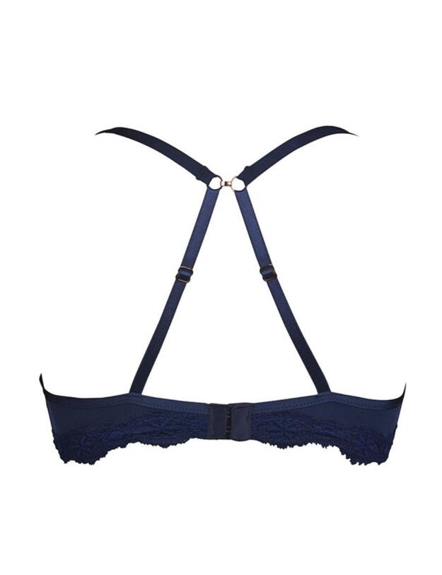 056034 After Eden Lyonne Padded Lace Bra - 056034 Dark Blue