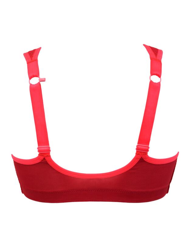 97006 Pour Moi Energy Zip Front Sports Bra - 97006 Red/Cherry