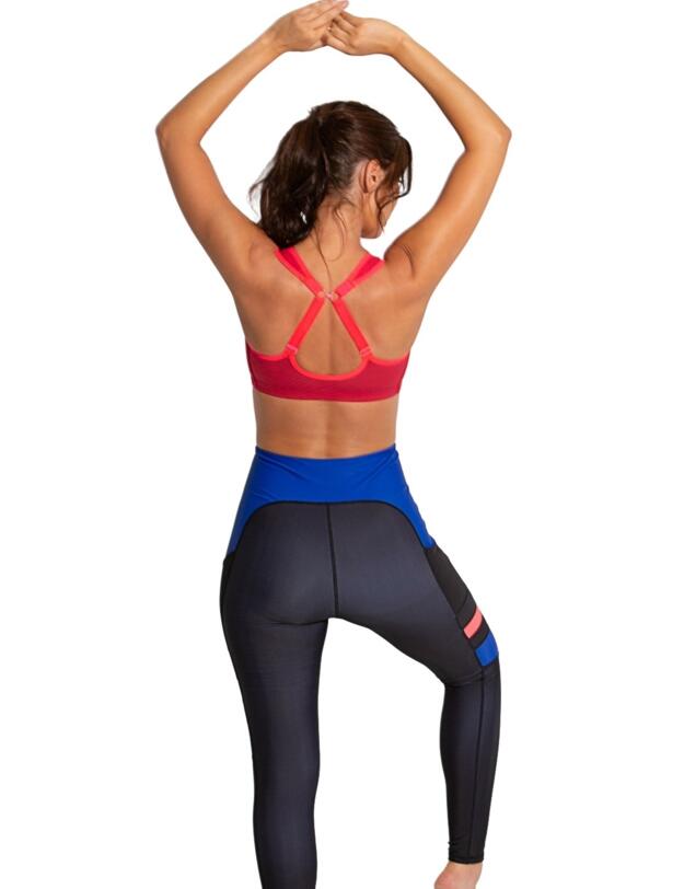 97006 Pour Moi Energy Zip Front Sports Bra - 97006 Red/Cherry