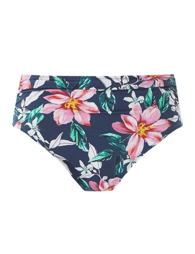 6897 Fantasie Port Maria Deep Gathered Bikini Brief - 6897 Ink