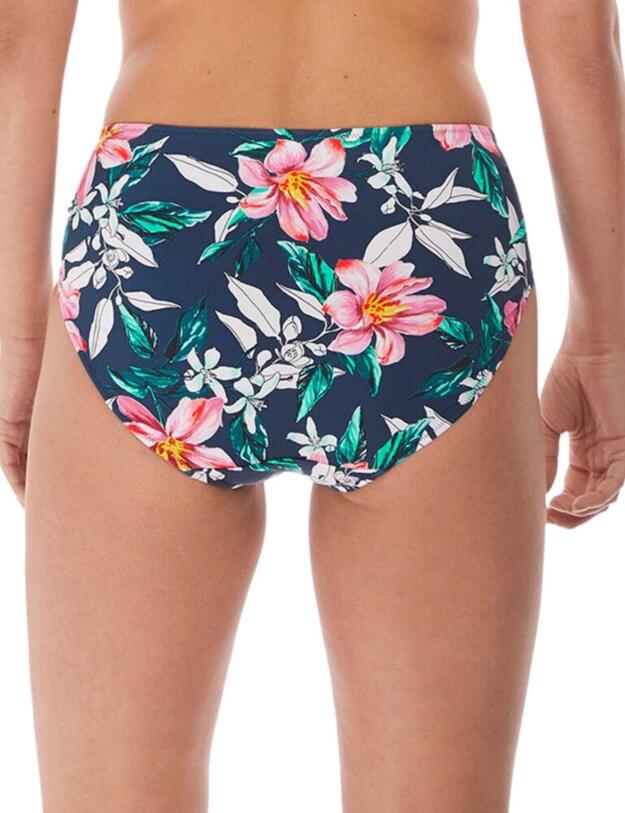 6897 Fantasie Port Maria Deep Gathered Bikini Brief - 6897 Ink
