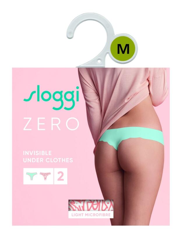 10184928 Sloggi Zero Feel Microfibre 2 Pack Hipster Brief - 10184928 White/Light Combination