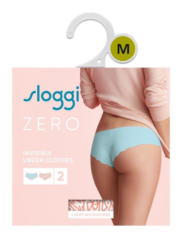 10185222 Sloggi Zero Feel Microfibre 2 Pack Hipster Brief - 10185222 White/Light Combination
