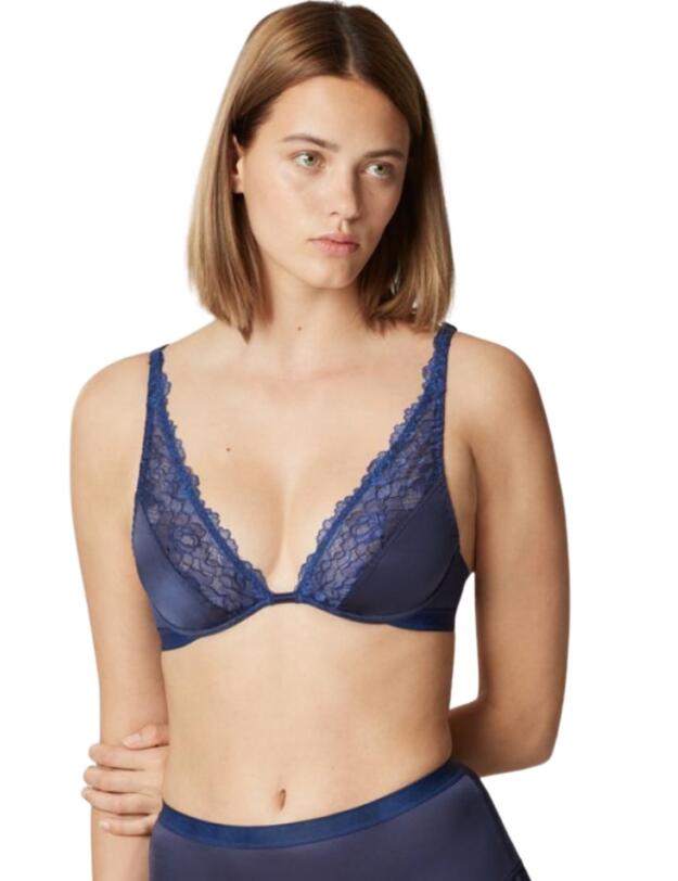 20534 Maison Lejaby Shade Underwired Triangle Bra - 20534 Nuit Noire