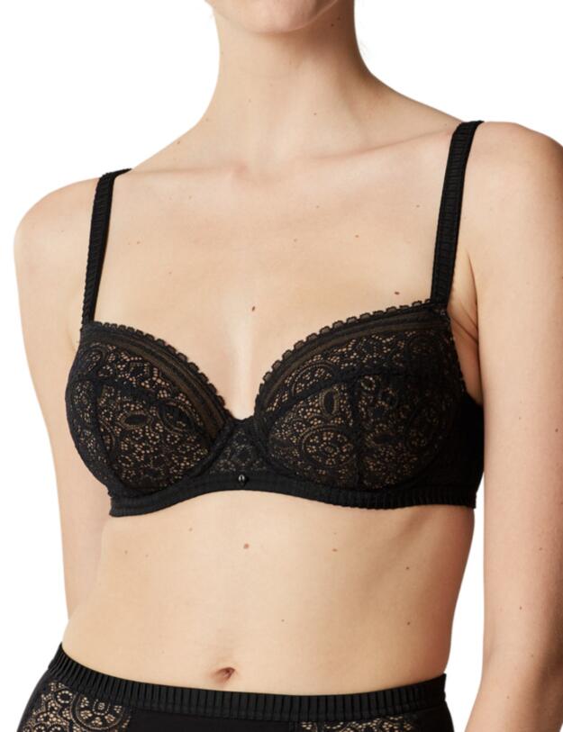 G11832 Maison Lejaby Mandala Balcony Bra - G11832 Noir