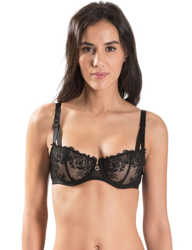 MI14 Aubade Femme Passion Half Cup Bra - MI14 Noir