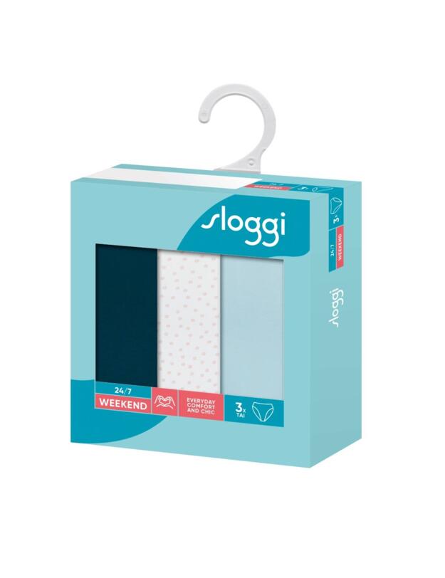 10197990 Sloggi 24/7 Weekend Tai Brief 3 Pack - 10197990 Turquoise/Light Combination