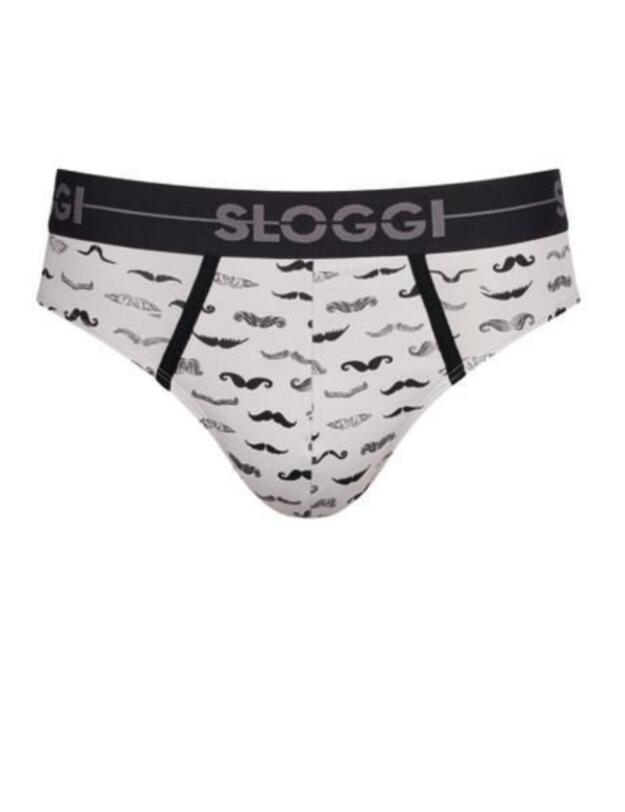 10205177 Sloggi Men Go Movember 2 Pack Mini Briefs - 10205177 Grey Combination