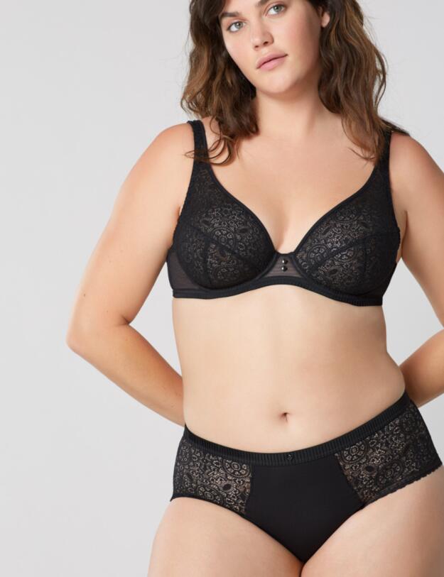 G11869 Maison Lejaby Mandala Shorty Brief - G11869 Noir