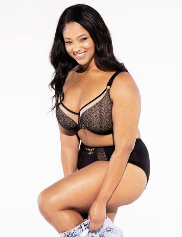 4430 Elomi Sadie Underwired Balcony Bra - 4430 Black