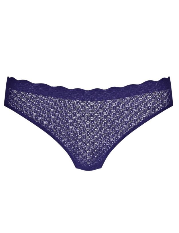 10202034 Sloggi Zero Feel Lace Brazilian Panty Brief - 10202034 Blue Ink