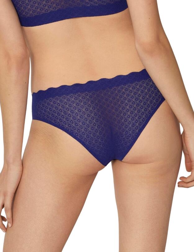 10202034 Sloggi Zero Feel Lace Brazilian Panty Brief - 10202034 Blue Ink