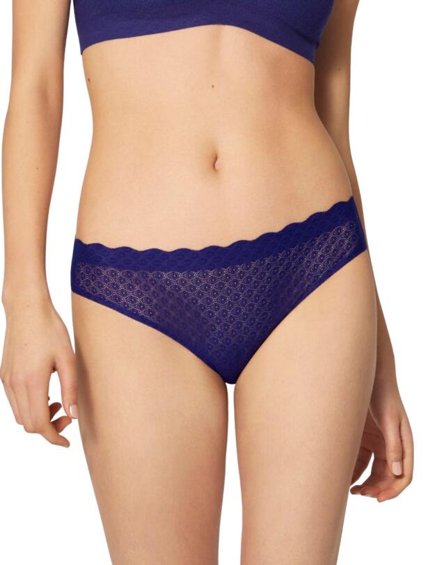 10202034 Sloggi Zero Feel Lace Brazilian Panty Brief - 10202034 Blue Ink