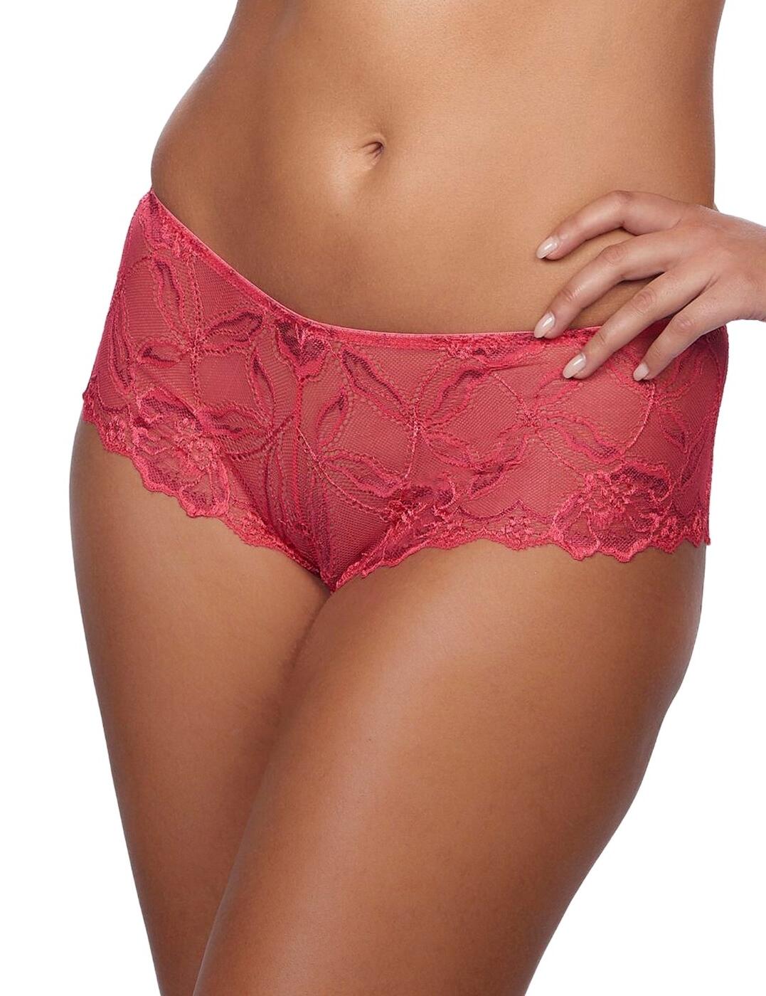 337166 After Eden Anna Lace Brief - 10.33.7166 Coral/Red