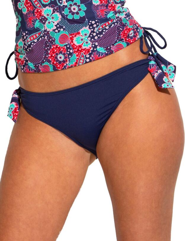 182072 Pour Moi Positano Detachable Tie Bikini Brief - 182072 Navy/Paisley