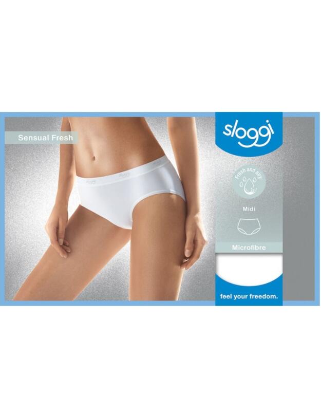 10092845 Sloggi Sensual Fresh Midi Brief - 10092845 White