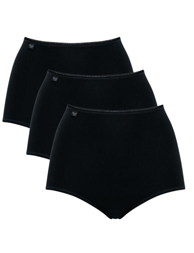 10167190 Sloggi 24/7 Cotton Maxi Brief 3 Pack - 10167190 Black