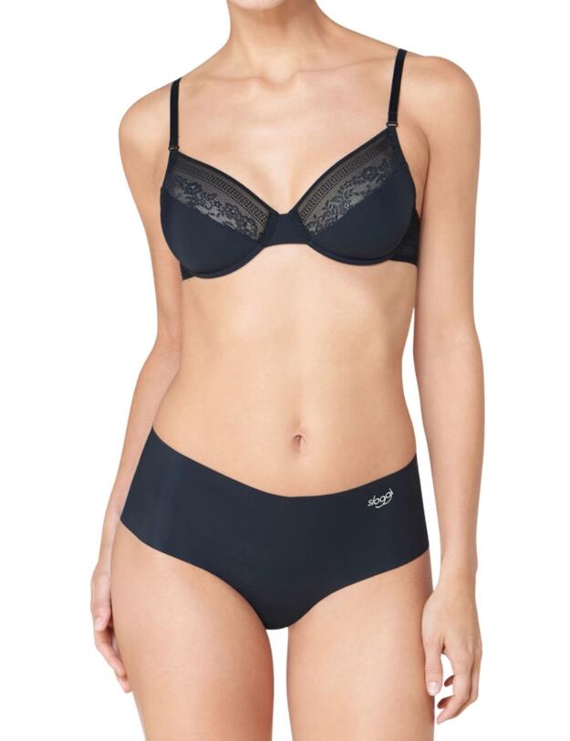 10184929 Sloggi Zero Microfibre Short Brief - 10184929 Black