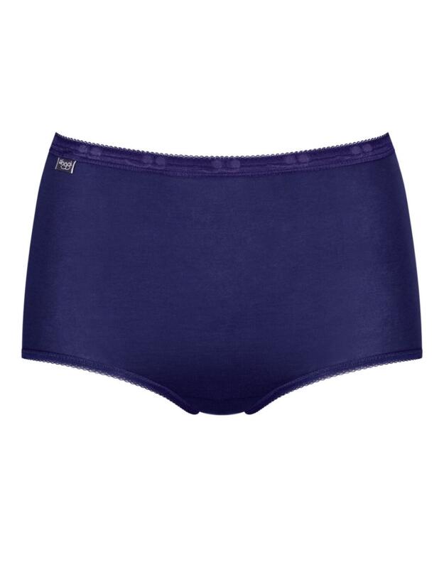 10103326 Sloggi Basic+ Maxi Brief 4 Pack - 10103326 Lilac/Dark Combination