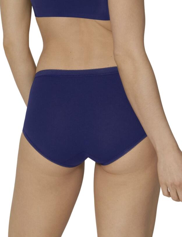10071781 Sloggi Basic+ Midi Brief 4 Pack - 10071781 Lilac/Dark Combination