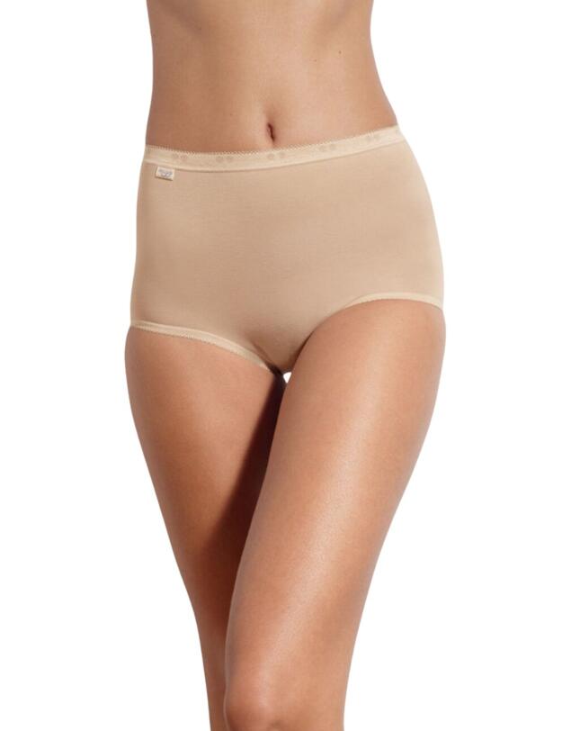 10105593 Sloggi Basic+ Maxi Brief 3 Pack - 10105593 White/Dark Combination