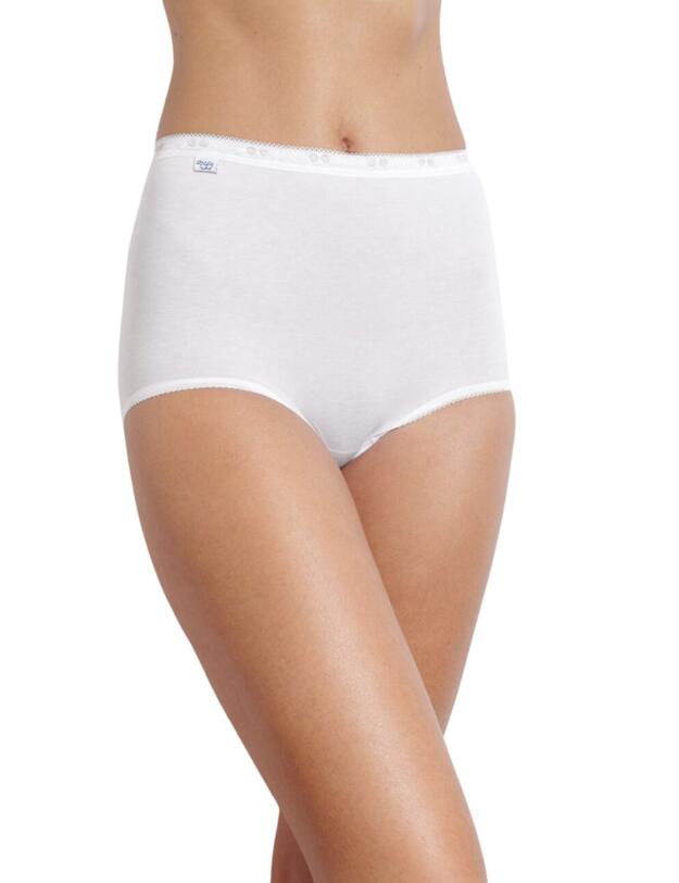 10105593 Sloggi Basic+ Maxi Brief 3 Pack - 10105593 White/Dark Combination