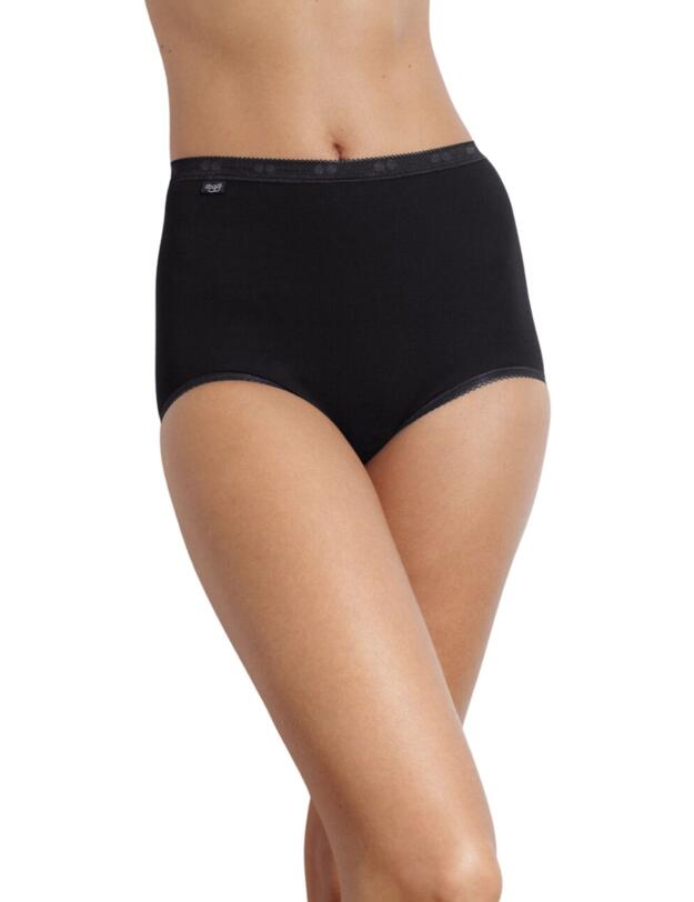 10105593 Sloggi Basic+ Maxi Brief 3 Pack - 10105593 White/Dark Combination