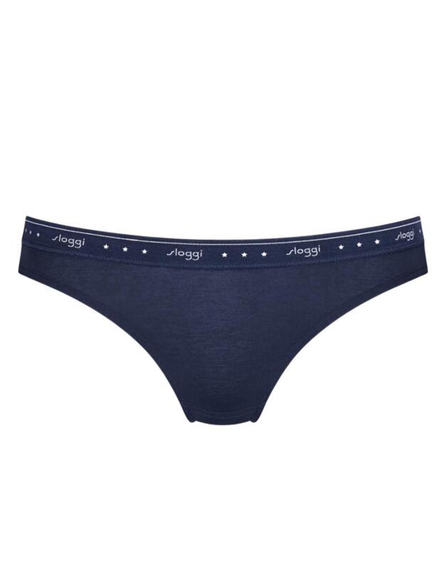 10198071 Sloggi 24/7 100 Mini Brief 2 Pack - 10198071 Blue/Light Combination