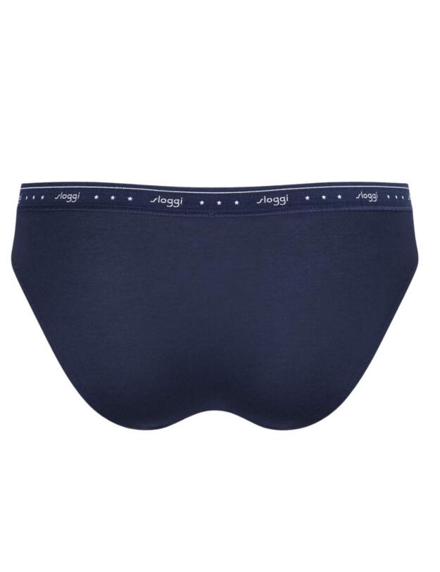 10198071 Sloggi 24/7 100 Mini Brief 2 Pack - 10198071 Blue/Light Combination