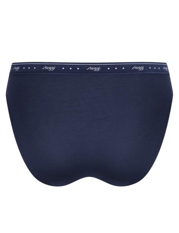 10198072 Sloggi 24/7 100 Tai Brief 2 Pack - 10198072 Blue/Light Combination