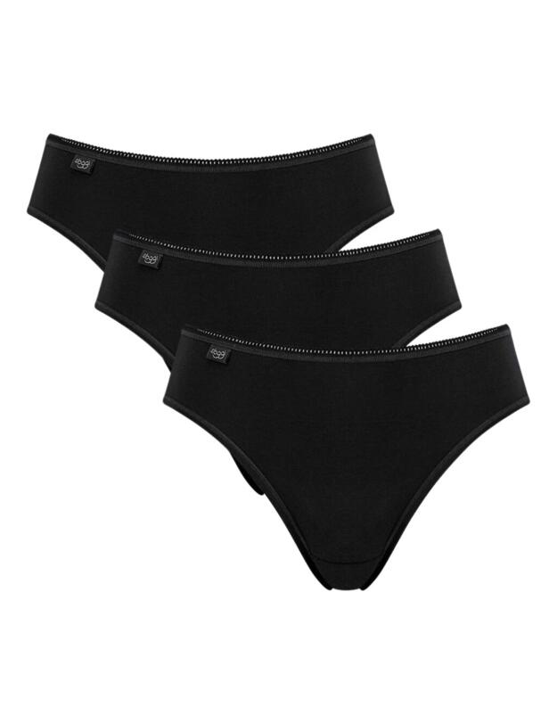 10167192 Sloggi 24/7 Cotton Tai Brief 3 Pack - 10167192 Black