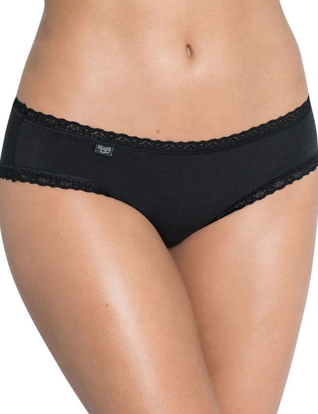  Sloggi 24/7 Cotton Lace Hipster Brief 3 Pack Black