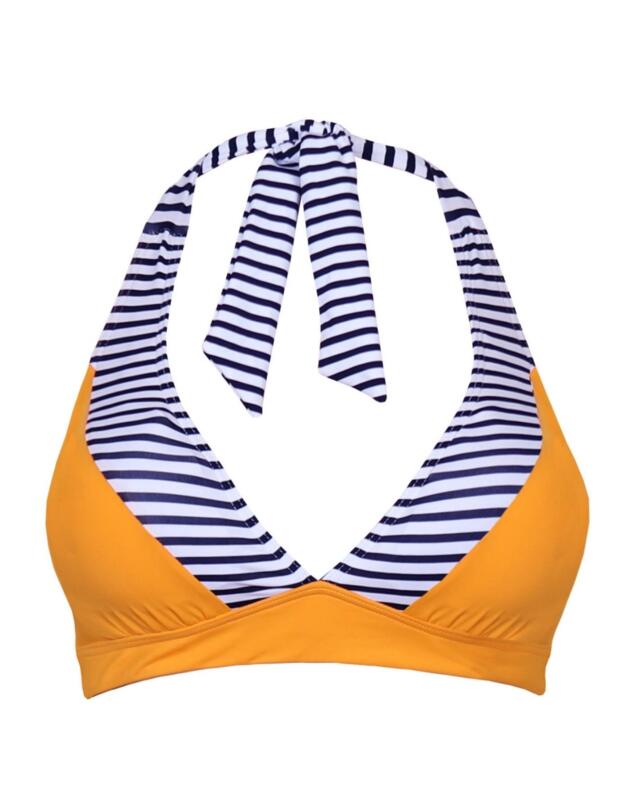 182063 Pour Moi Positano Halter Bikini Top - 182063 Yellow