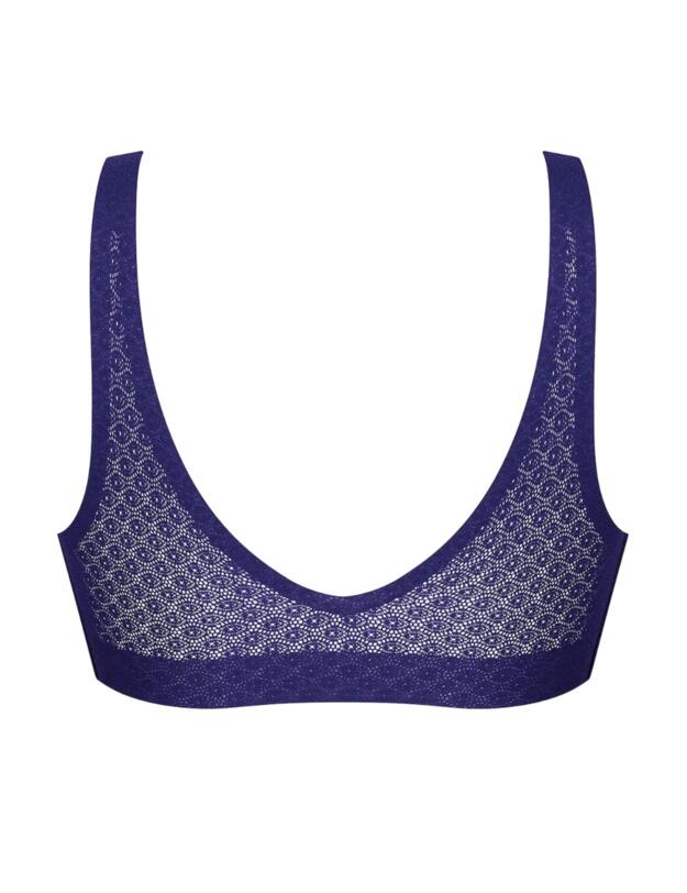 10201957 Sloggi Zero Feel Lace Bralette - 10201957 Blue Ink