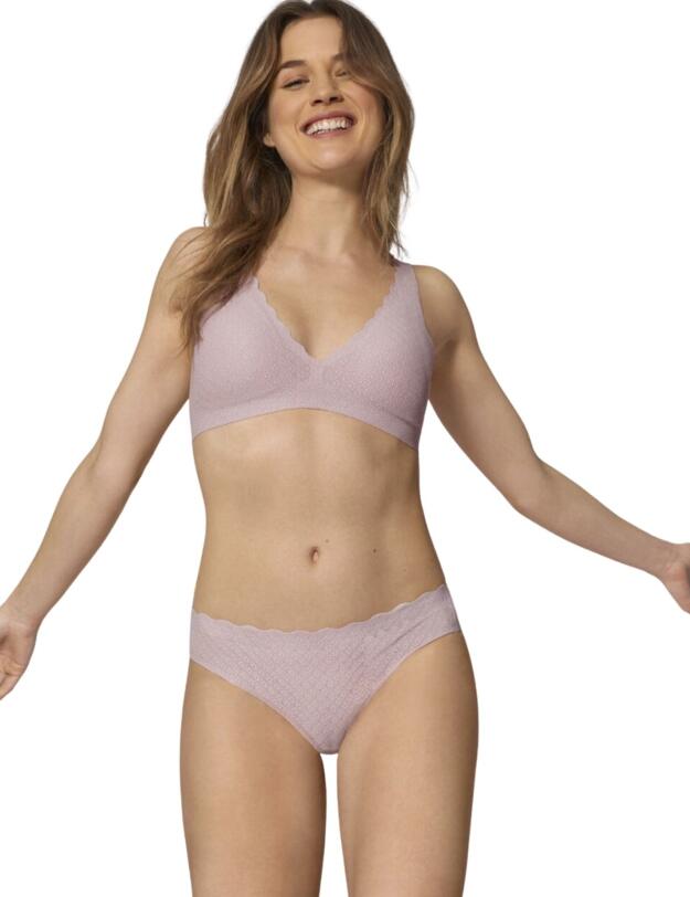 10202034 Sloggi Zero Feel Lace Brazilian Panty Brief - 10202034 Lilac Orchidee