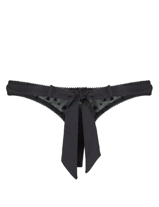 AUD-015-01 Muse by Coco De Mer Audrey Thong - AUD-015-01 Black