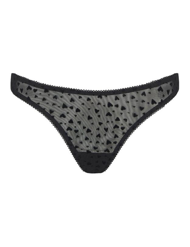 AUD-014-01 Muse by Coco De Mer Audrey Open  Knicker - AUD-014-01 Black
