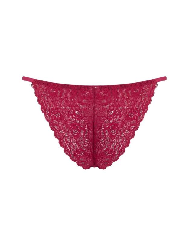 MYN-013-04 Muse by Coco De Mer Marilyn Brazilian Knicker - MYN-013-04 Raspberry