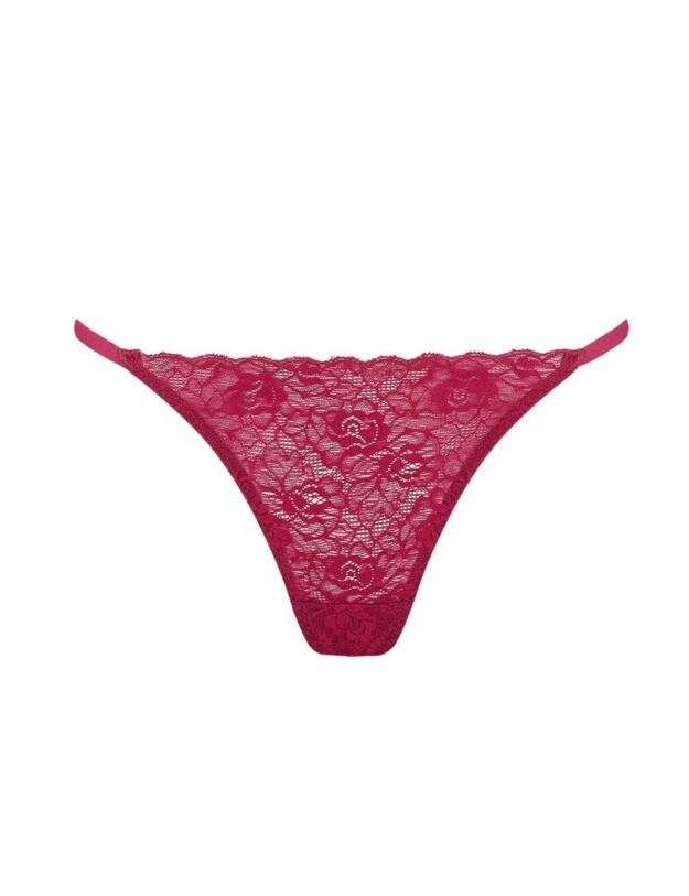 MYN-013-04 Muse by Coco De Mer Marilyn Brazilian Knicker - MYN-013-04 Raspberry