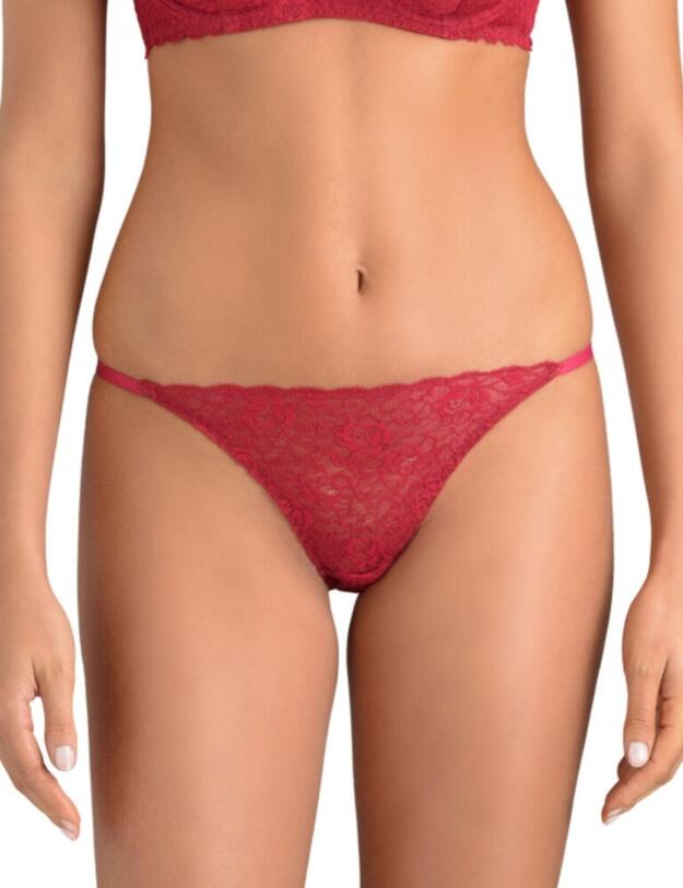 MYN-013-04 Muse by Coco De Mer Marilyn Brazilian Knicker - MYN-013-04 Raspberry