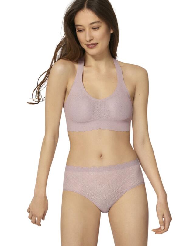 10202035 Sloggi Zero Feel Lace High Waist Brief - 10202035 Lilac Orchidee