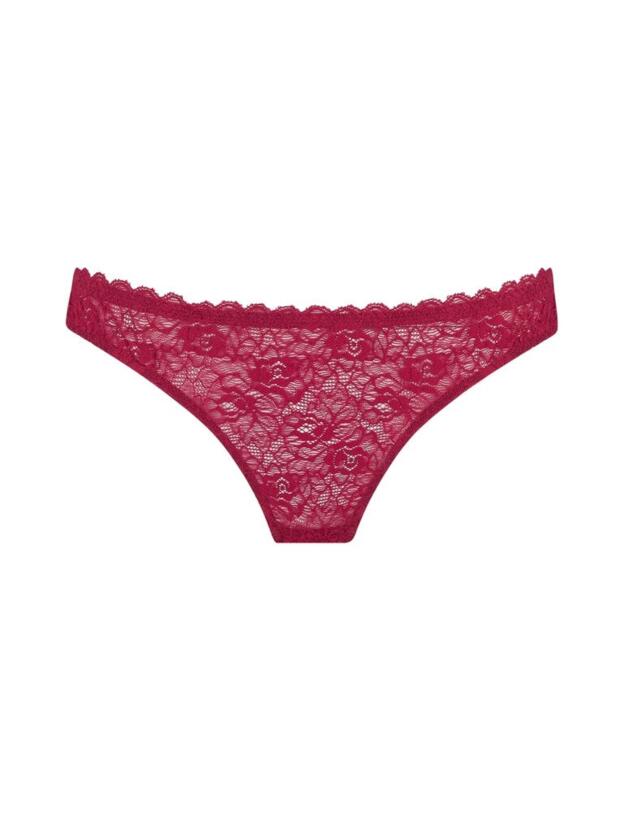 MYN-014-04 Muse by Coco De Mer Marilyn Open Thong - MYN-014-04 Raspberry