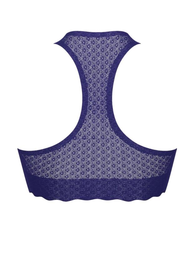 10201958 Sloggi Zero Feel Lace Bra Top - 10201958 Blue Ink