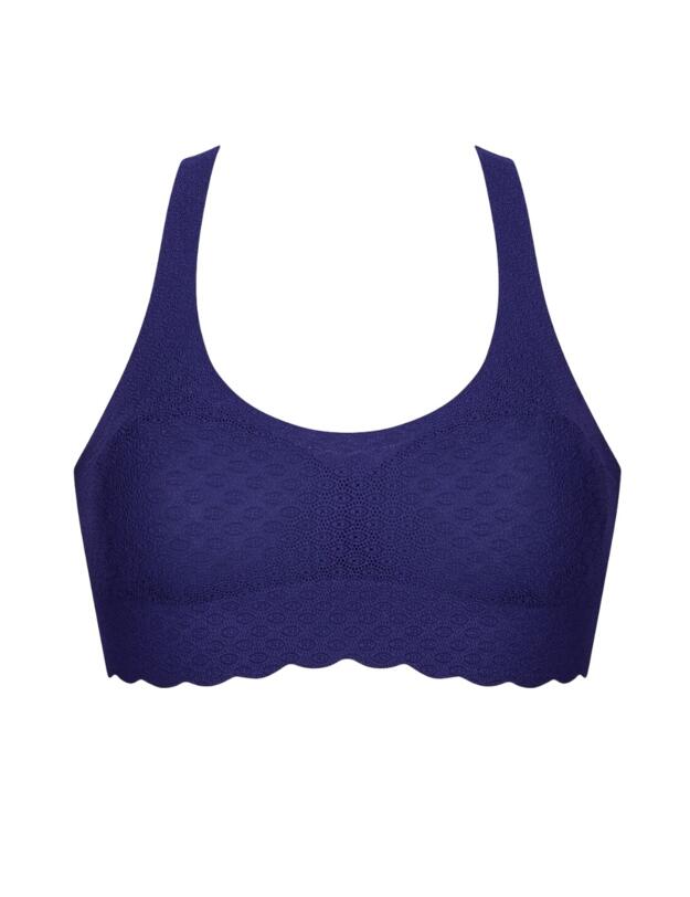 10201958 Sloggi Zero Feel Lace Bra Top - 10201958 Blue Ink