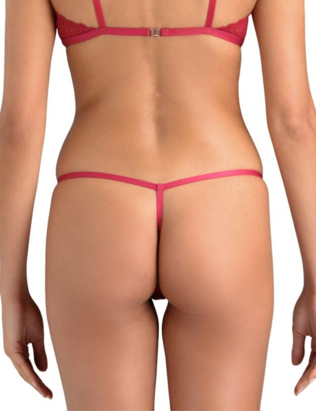 MYN-015-04 Muse by Coco De Mer Marilyn G String - MYN-015-04 Raspberry