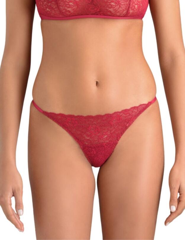 MYN-015-04 Muse by Coco De Mer Marilyn G String - MYN-015-04 Raspberry