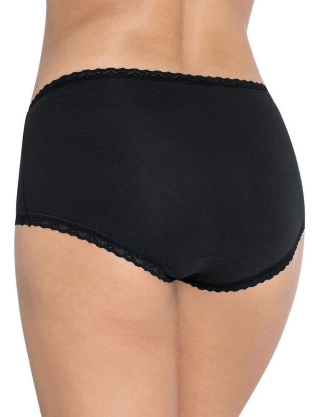 Sloggi 24/7 Cotton Lace Midi Brief 3 Pack Black