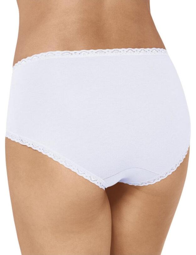 10167194 Sloggi 24/7 Cotton Lace Midi Brief  - 10167194 White