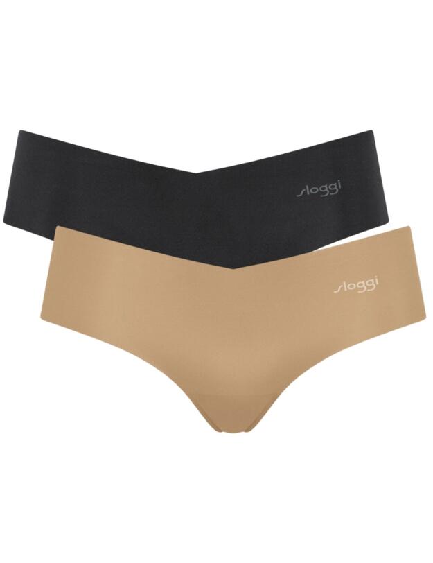 10198390 Sloggi Zero Microfibre Hipster Brief 2 Pack - 10198390 Skin/Dark Combination
